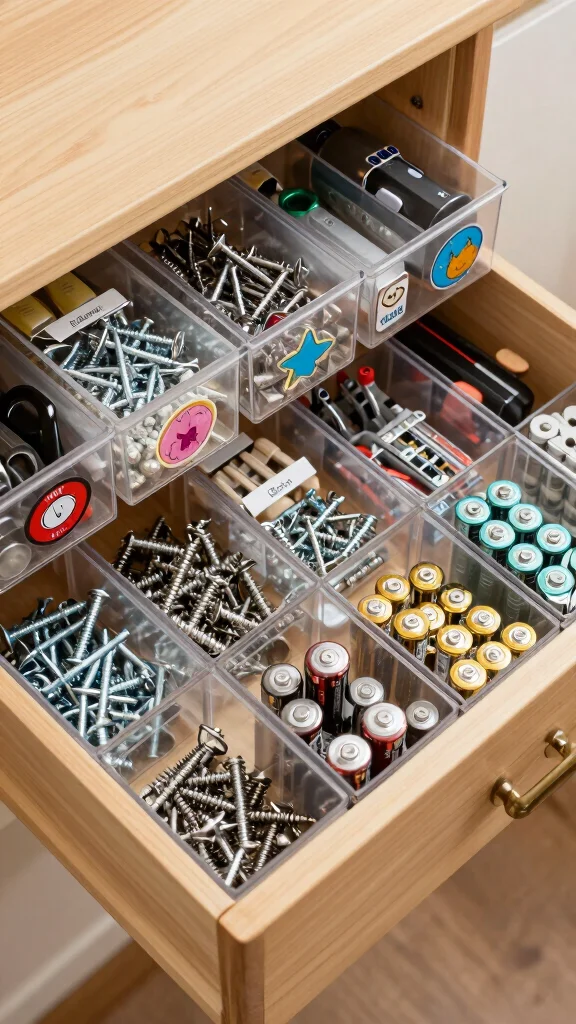 13 Storage Room Organization Ideas for a Tidy Efficient Space - 4. Use Drawer Organizers 1