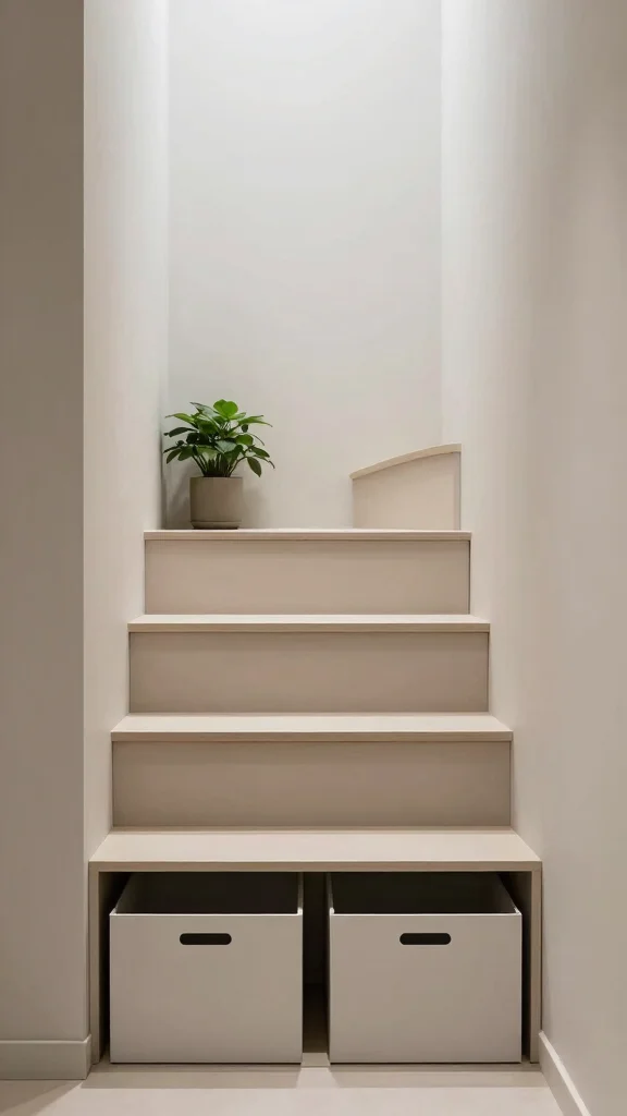 13 Under-the-Stairs Storage Room Design Ideas for a Functional Space - 11. Minimalist Storage Space 1