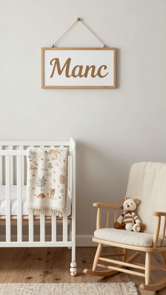 14 Neutral Nursery Ideas for a Timeless Calm Baby Room - 9. Customized Essentials for a Personal Touch 1