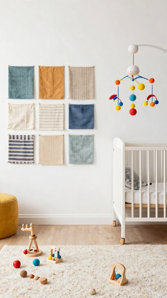 14 Nursery Decor Ideas for a Beautiful Personal Baby Room - 10. Sensory Elements 1