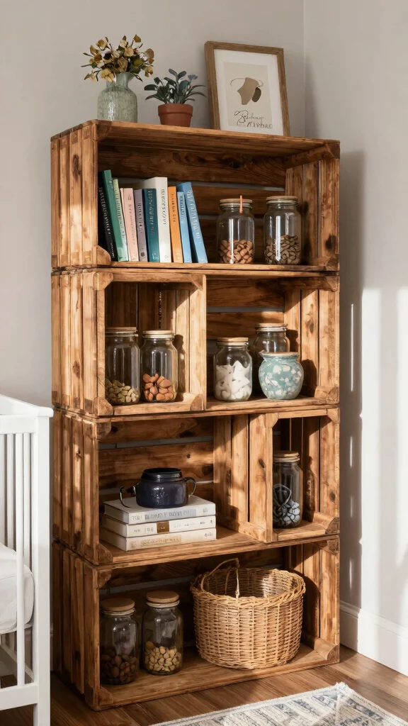 14 Nursery Decor Ideas for a Beautiful Personal Baby Room - 8. Upcycled Decor Items 1