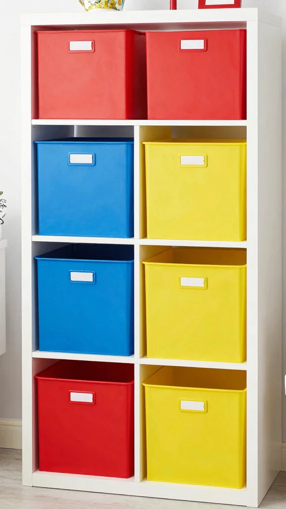 14 Storage Room Design Concepts for a Functional Beautiful Space - 7. Color-Coded Organization 1