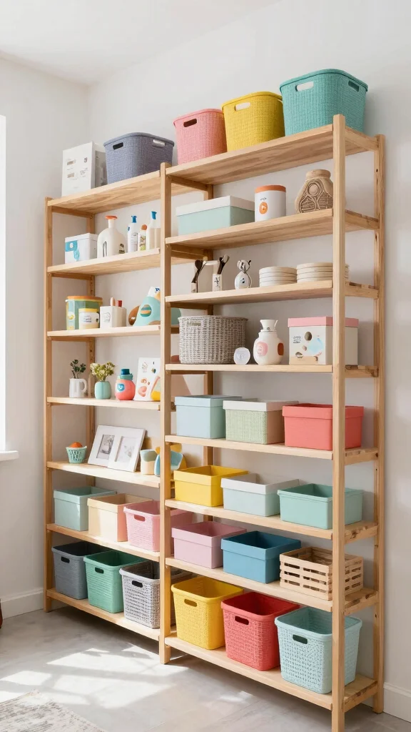 14 Storage Room Shelving Ideas for a Tidy Accessible Beautiful Space - 4. Open Shelving for Easy Access 1