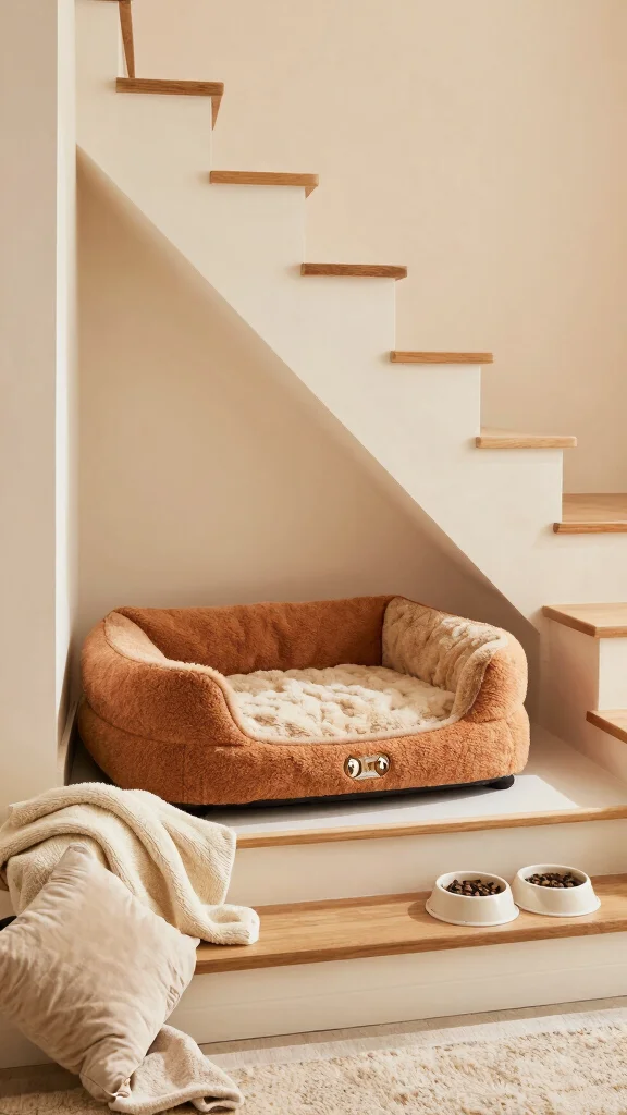 14 Under-the-Stairs Storage Room Ideas for a Clever Space-Smart Space - 8. Pet Retreat 1
