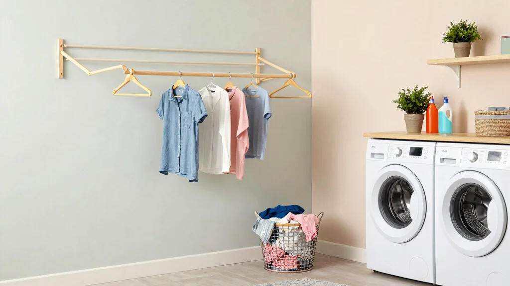 14 Laundry Room Clothes Hanger Ideas for Drying, Storing, and Organizing - marketfurniture.blog