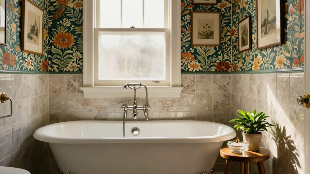 12 Bathroom Wallpaper Decor Ideas for a Dramatic Patterned Transform – cozylivingfurniture.blog