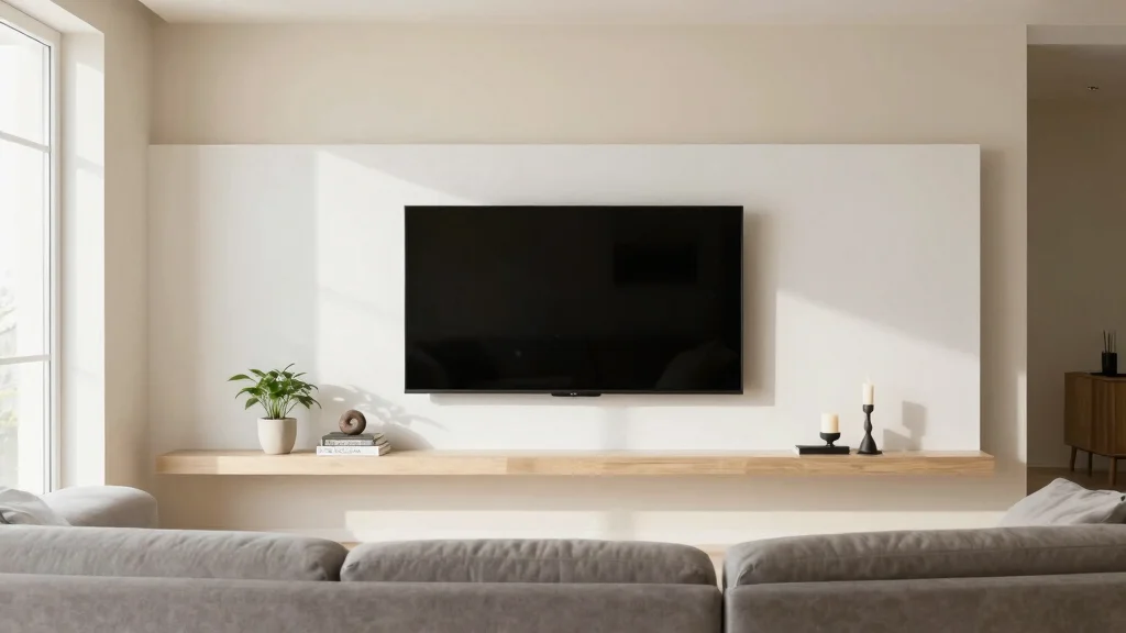 12 Above-TV Shelf Ideas for a Styled Balanced Media Wall - marketfurniture.blog